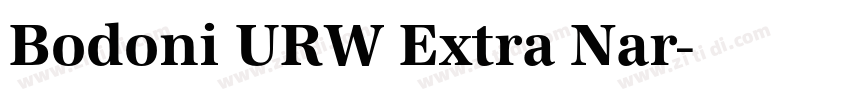 Bodoni URW Extra Nar字体转换 Bodoni URW Extra Nar字体转换